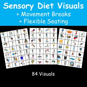 Preview of OT and SPED VISUALS: Sensory Diet-Movement Breaks-Flexible Seating