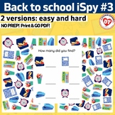 OT back to school ispy #3: seek/search, find and count isp