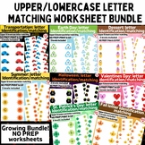 OT prewriting upper & lowercase matching worksheets bundle