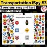 OT transportation #3 ispy: road signs search, find and cou