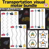 OT transportation visual motor worksheets:tracing/copying 