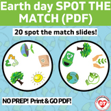 OT: virtual EARTH DAY themed spot the match visual percept