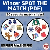 OT: virtual Winter themed spot the match visual perceptual game