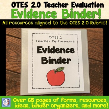 Preview of OTES 2.0 Teacher Evaluation Evidence & Resource Binder