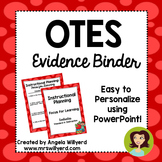 OTES Evidence Binder {Ohio Teacher Evaluation System}
