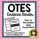 OTES Evidence Binder {Ohio Teacher Evaluation System} Pink