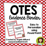OTES Evidence Binder {Ohio Teacher Evaluation System} Red 