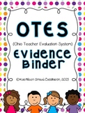 OTES (Ohio Teacher Evaluation System) Editable Binder Resources