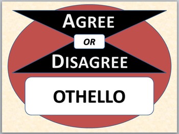 Preview of OTHELLO - Agree or Disagree Pre-reading activity