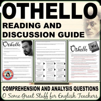Preview of Othello Comprehension and Analysis Reading and Discussion Questions with Key
