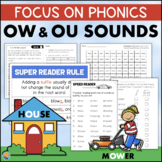 OU OW Worksheets Sort Diphthongs Vowel Team Reading Passag