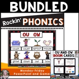 OU OW Phonics BUNDLED with BOOM cards