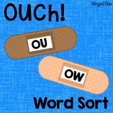 OU OW Diphthongs Bandage Word Sort