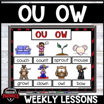 Preview of Science of Reading OU OW | Diphthong Worksheets and Games