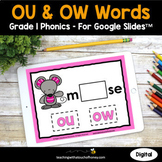 OU and OW Phonics Activities | Vowel Diphthongs 1st Grade 