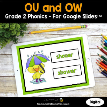 Preview of OU and OW Phonics Activities | Vowel Diphthongs 2nd Grade Phonics Vowel Teams