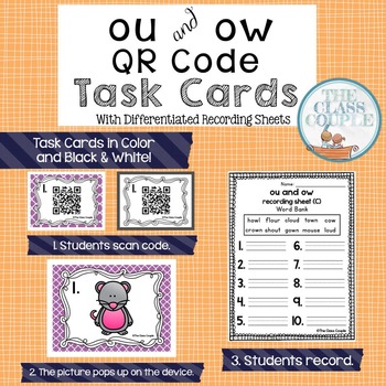 Preview of OU and OW QR Code Task Cards