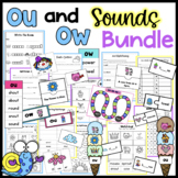 OU and OW Sounds Worksheets Game  Puzzles Write the Room Sorting