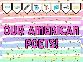 Preview of OUR AMERICAN POETS! Poetry Bulletin Board Kit