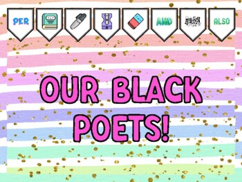 Preview of OUR BLACK POETS! Poetry Bulletin Board Kit