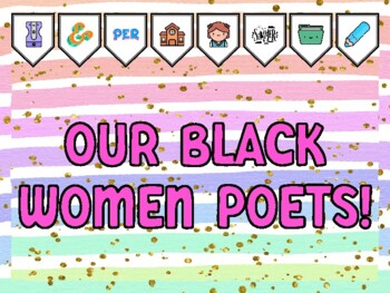 Preview of OUR BLACK WOMEN POETS! Poetry Bulletin Board Kit