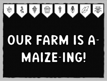 Preview of OUR FARM IS A-MAIZE-ING! Fall Harvest, Corn Theme Bulletin Board Kit