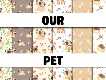 Preview of OUR PET PROJECT! Dog Bulletin Board Decor Kit