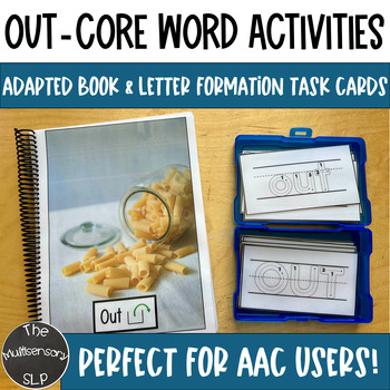 Preview of OUT Core Words AAC Adapted Book and Letter Formation Special Education Autism