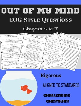 Preview of OUT OF MY MIND: CHAPTER 6-7 EOG FORMATTED COMPREHENSION QUESTIONS