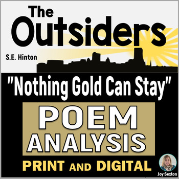 poem from the outsiders nothing gold can stay