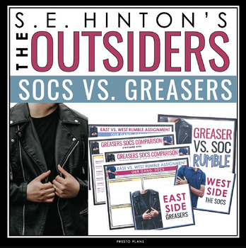 Preview of The Outsiders Activity - Greasers vs. Socs Rumble Interactive Class Activity