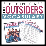 The Outsiders Vocabulary Booklet, Presentation, and Answer