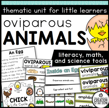 Preview of OVIPAROUS ANIMALS SCIENCE UNIT AND LESSON PLANS FOR KINDERGARTEN AND FIRST GRADE