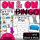 OW and OU Bingo Game Diphthongs Group or Small Group Activity