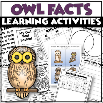 Preview of OWL FACTS - Posters Activities and Tab Booklet