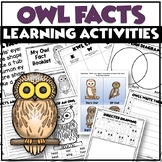 OWL FACTS - Posters Activities and Tab Booklet