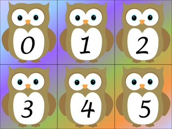 owl number cards by mizell multiage teachers pay teachers