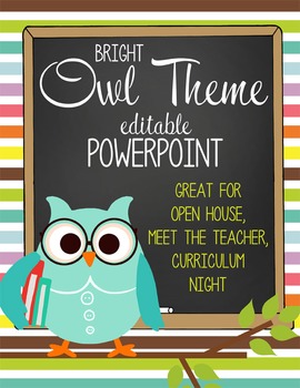 Preview of OWL - PowerPoint, Open House, Curriculum Night, Meet the Teacher