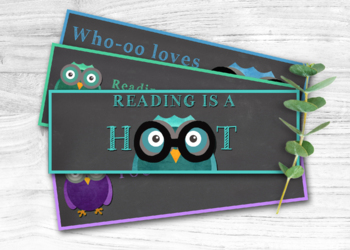 Preview of OWL THEMED BOOKMARKS, END OF SCHOOL YEAR GIFT FOR STUDENTS FROM TEACHER