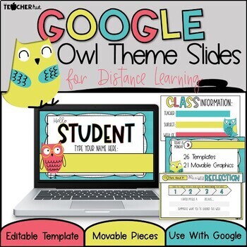 Preview of OWL Theme | Digital Assignment Google Slide Templates | Distance Learning