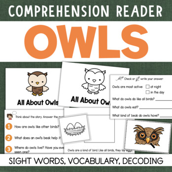 Preview of OWLS Nonfiction Decodable Text Easy Readers Comprehension Vocabulary Book