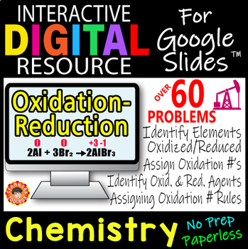 Preview of OXIDATION-REDUCTION ~ Interactive Digital Resource for Google Slides ~ REDOX