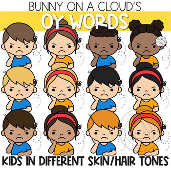 OY Words Diphthong Clipart by Bunny On A Cloud by Bunny On A Cloud