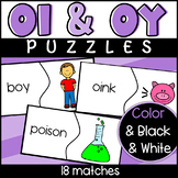 OY and OI Puzzles Diphthong Activity