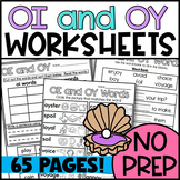 OY and OI Worksheets: Sorts, Cloze, Color by Code, Roll an