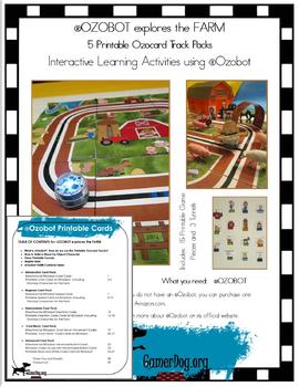 Preview of OZOBOT explores the FARM Ozocard  STREAM Track Pack