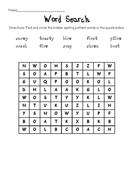 Oa Oe Ow Worksheets Free / phonics-long-o-o-oa-ow-oe-review-worksheet