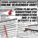 Obama Administration Webquest with Digital Option