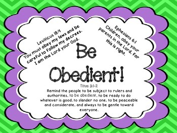 Obedience Chart Printable