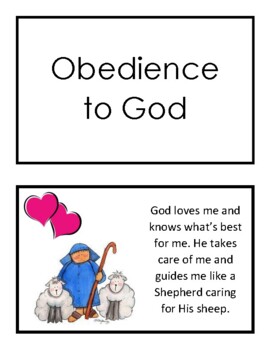 Preview of Obedience to God Social Story